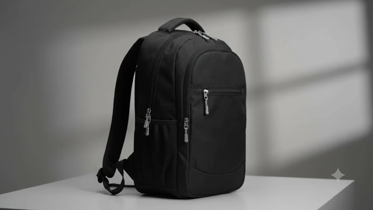 Padded laptop bag with a shoulder strap