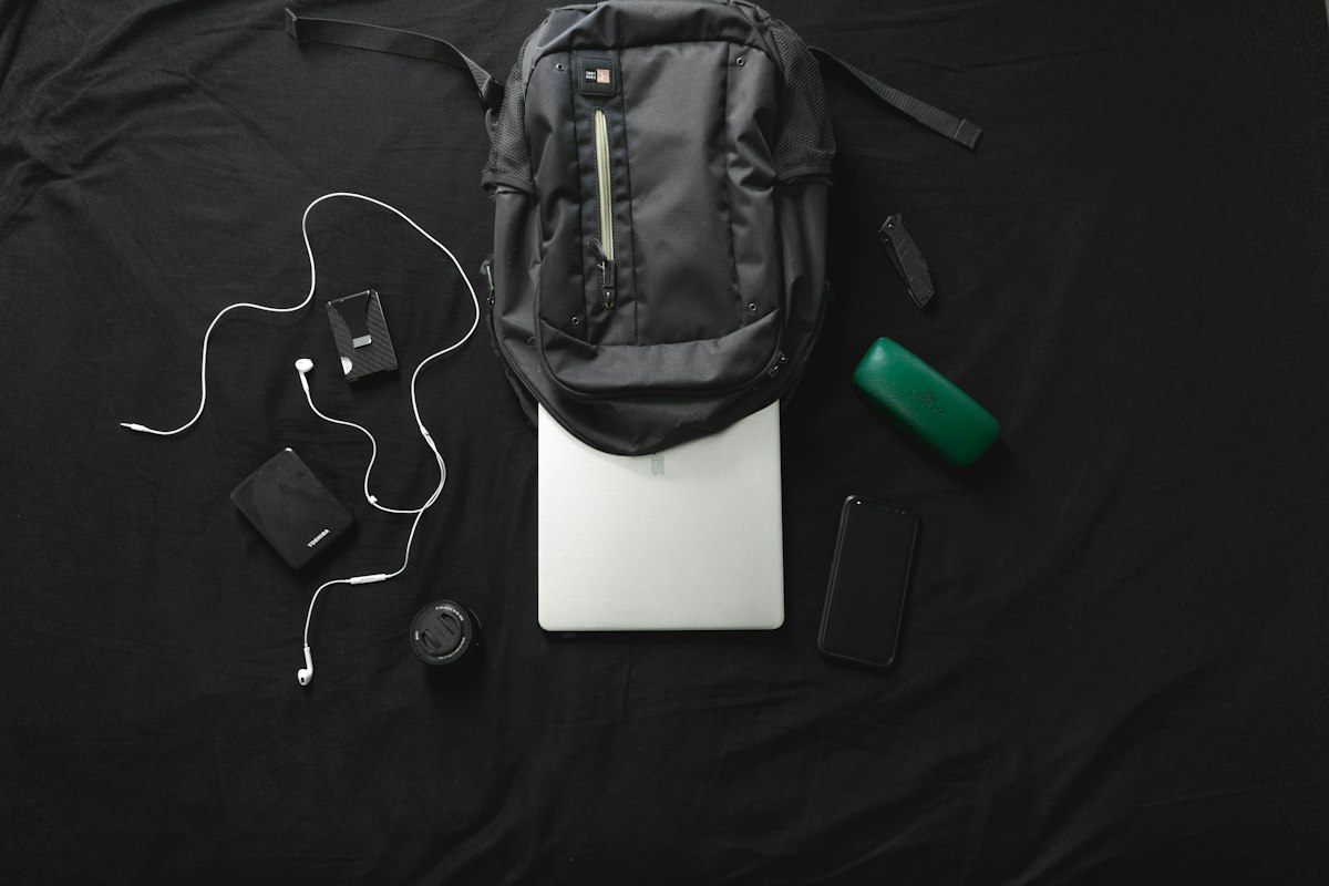 Canvas laptop backpack