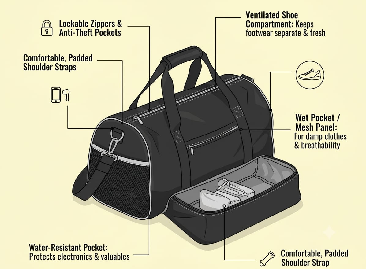 Office bag manufactured by Sri Vinayaga Bag Industries