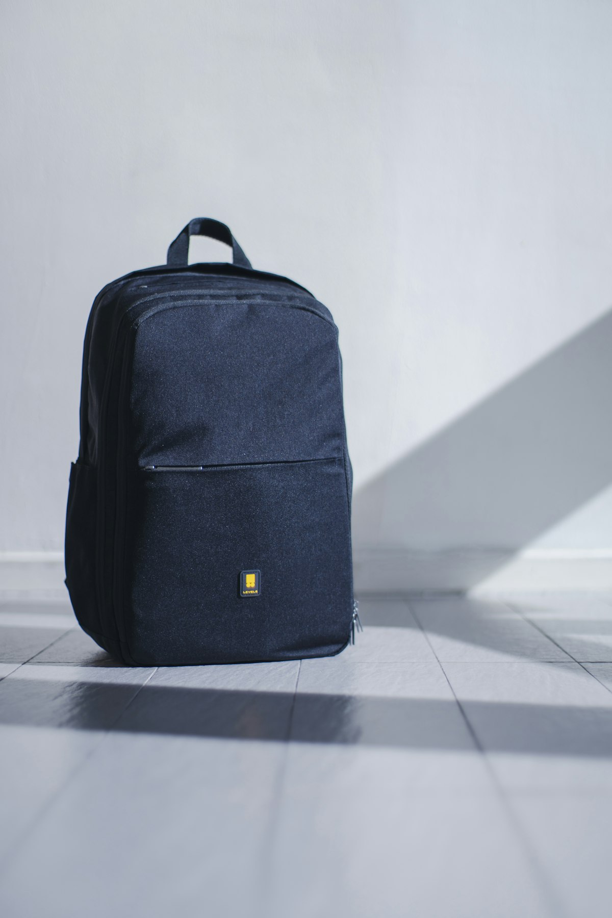 School backpack with a moulded back panel